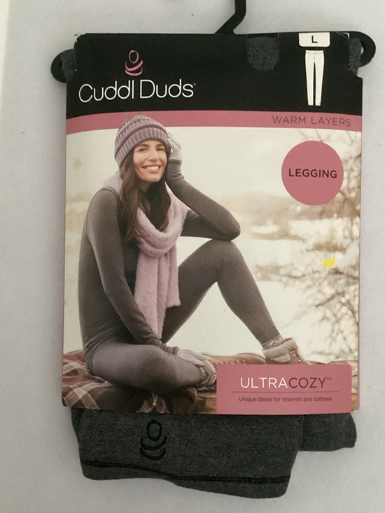 Cuddl Duds Pants - Cuddl Duds Ultra Cozy Leggings - Heather Charcoal